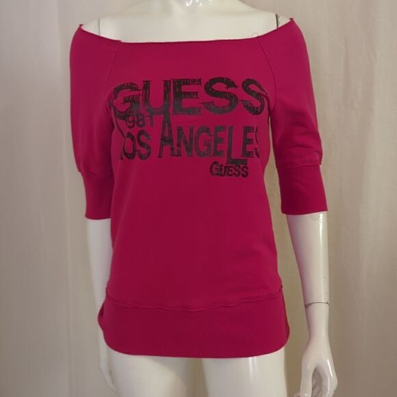 Guess Off the Shoulder Top M - Picture 1 of 6